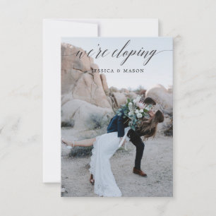We're Eloping Announcement Invite