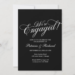 We're Engaged Engagement Party Invitation