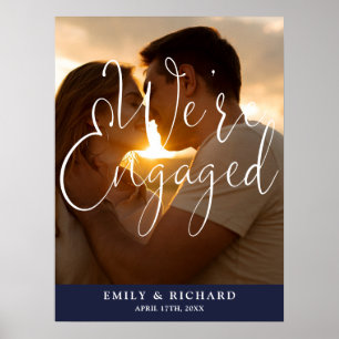 We're Engaged Engagement Party Photo Welcome Sign