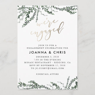 We're Engaged Invitation