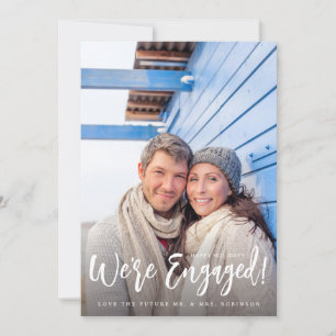 We're Engaged Minimalist V Photo 2