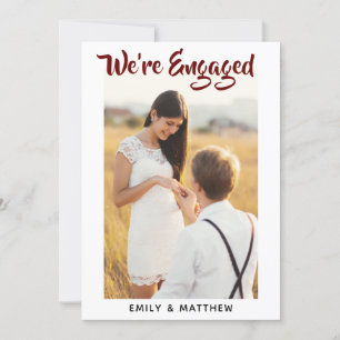 We're Engaged Personalised Photo Engagement Party