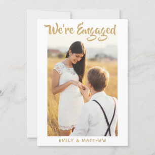 We're Engaged Personalised Photo Engagement Party