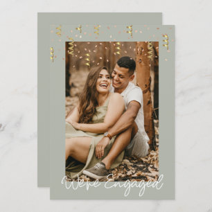 We're Engaged Personalised Photo Engagement Party Invitation