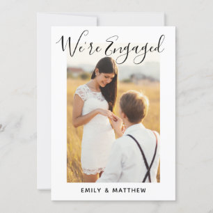 We're Engaged Personalised Photo Engagement Party Invitation