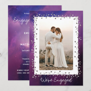 We're Engaged Personalised Photo Engagement Party Invitation