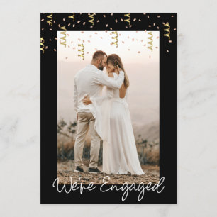 We're Engaged Personalised Photo Engagement Party Invitation
