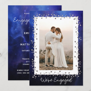 We're Engaged Personalised Photo Engagement Party Invitation