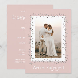 We're Engaged Personalised Photo Engagement Party Invitation