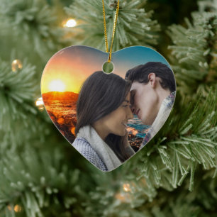 We're Engaged Personalized Ornament Heart Keepsake