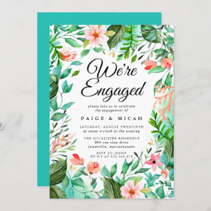 We''re Engaged Tropical Engagement Announcement