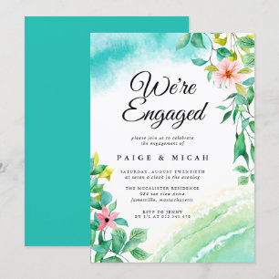 We''re Engaged Tropical Engagement Announcement