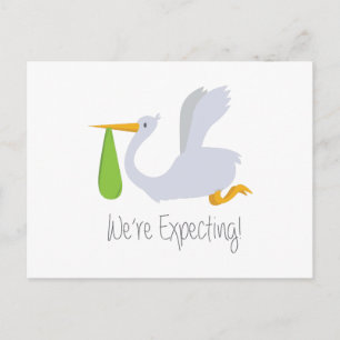 Were Expecting Announcement Postcard