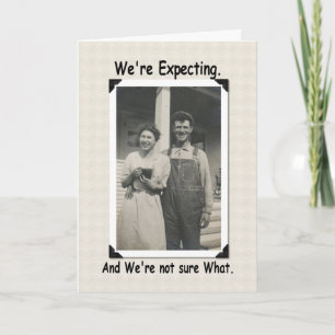 We're Expecting  Baby Announcement