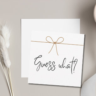 We're Expecting Minimalist Pregnancy Announcement