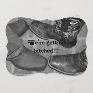 WE'RE GETTING HITCHED!!! WEDDING INVITATION