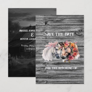 We're Getting Hitched Western Wedding Save The Date