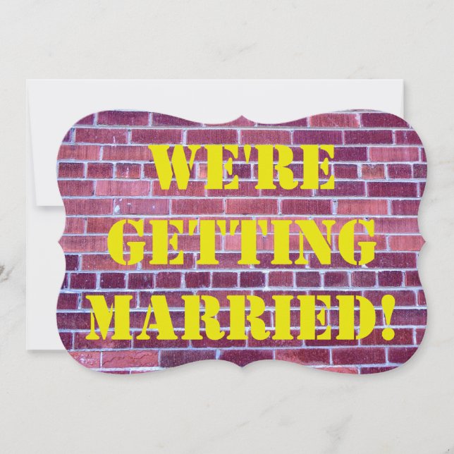 We're Getting Married! (Front)