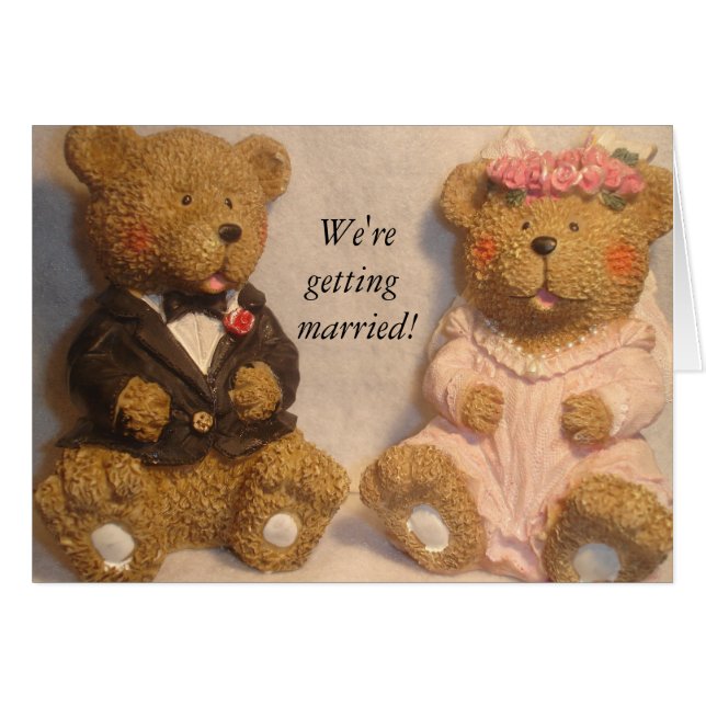 We're getting married! Card (Front Horizontal)