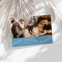 We're Getting Married Multi Photo Denim Blue