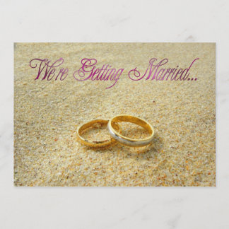 We're Getting Married Wedding Invitation