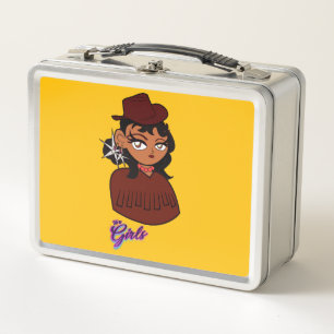 We're Girls USA © Real Ranch Cowgirls Collectable Metal Lunch Box