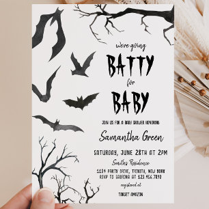 We're Going Batty for Baby Shower Invitation