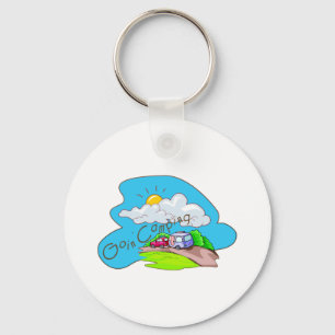 We're Going Camping Key Ring