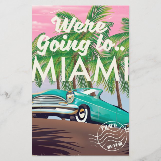 Were going to Miami Stationery (Front)