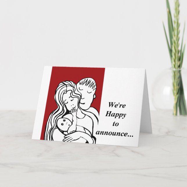 We're happy to announce the safe arrival of announcement (Front)