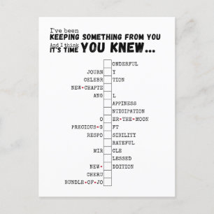 We're Having A Baby - Complete and Reveal Puzzle Postcard