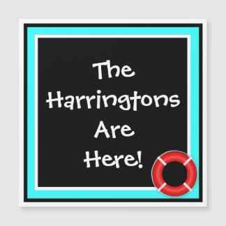 We're Here Personalised Stateroom Door Marker