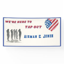 We're Here to Tap Out BMT Graduation Banner