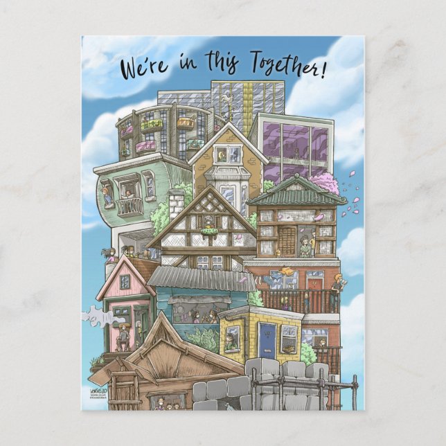 We're in This Together (Coronavirus) Postcard (Front)