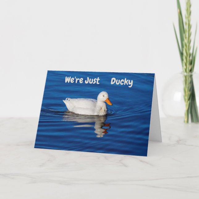 We're Just Ducky Card (Front)