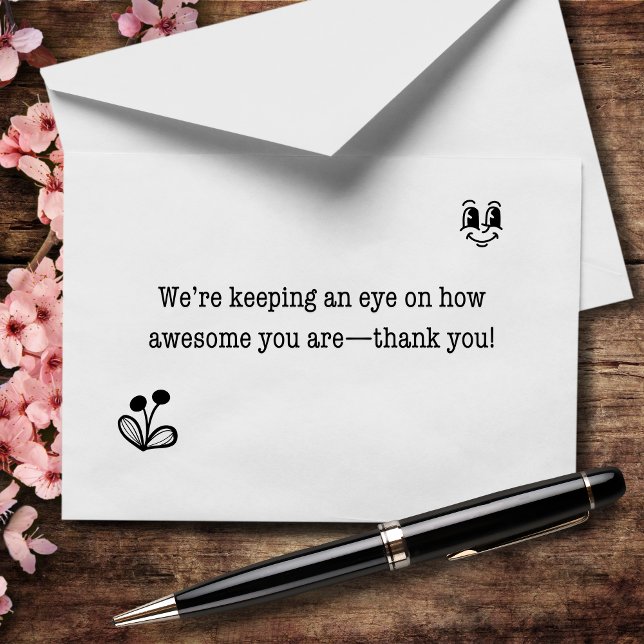 We're Keeping An Eye on How Awesome You Are Thank You Card (Creator Uploaded)