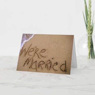 We're Married! Announcement