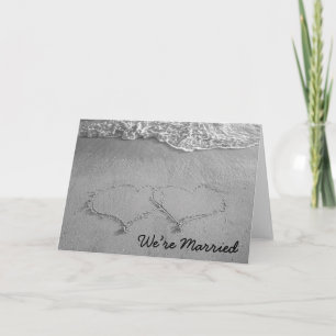 we're married (blank) announcement