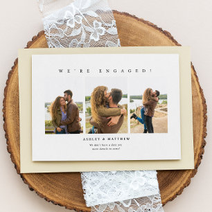 We're Minimalist Photo Engagement Announcement