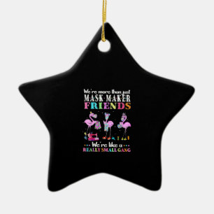 Were More Than Just Mask Maker Friends Flamingo Ceramic Tree Decoration