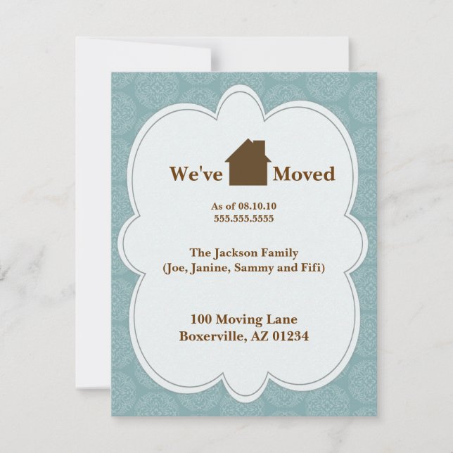 We're Moving Announcement Cards (Front)