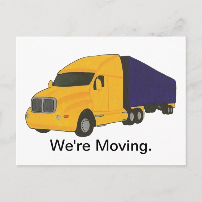We're Moving, change of address postcards (Front)