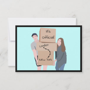 We're Moving "It's Official" Announcement Card