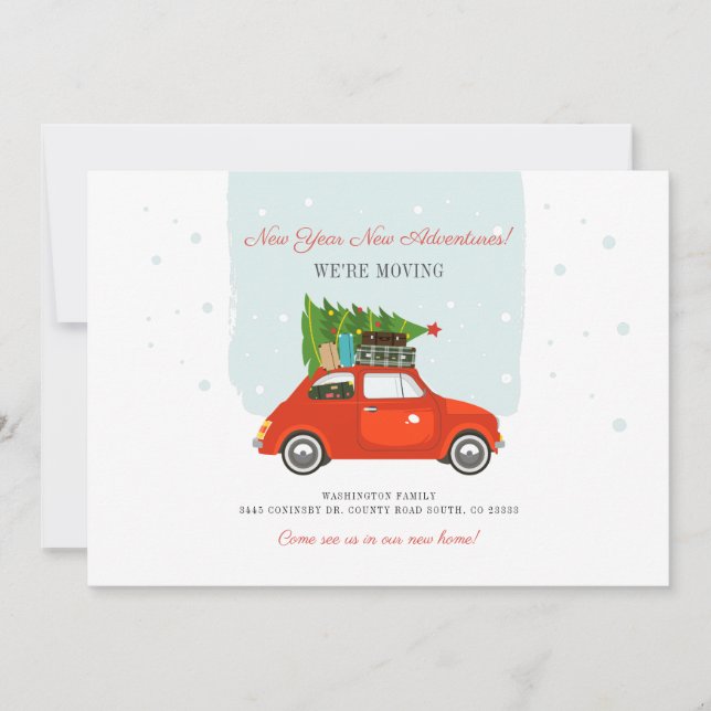 We're Moving New Address Announcement (Front)