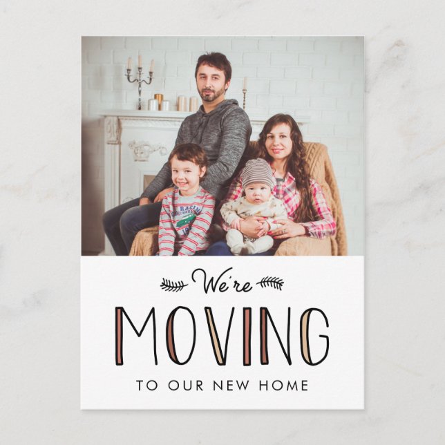 We're Moving | New Address Announcement (Front)