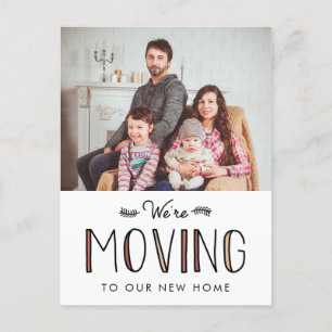 We're Moving New Address Announcement Postcard