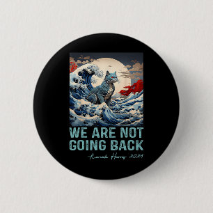 We're Not Going Back Cute Wave Of Blue Cats For Ka 6 Cm Round Badge