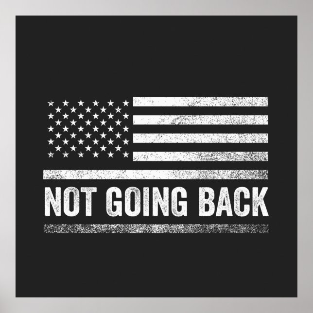 We're Not Going Back Harris Walz Election  Poster (Front)