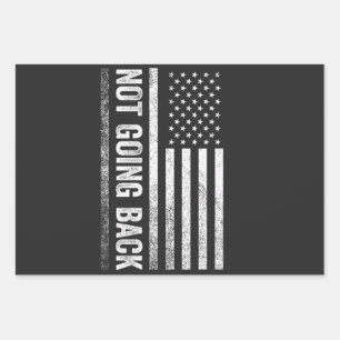 We're Not Going Back Harris Walz Election  Wrapping Paper Sheet