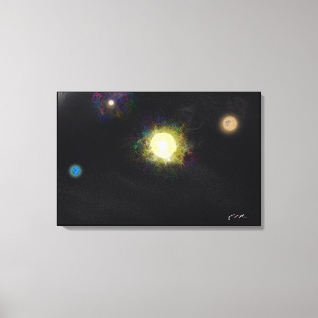 We're not important - Impressionist Art Canvas (Front)